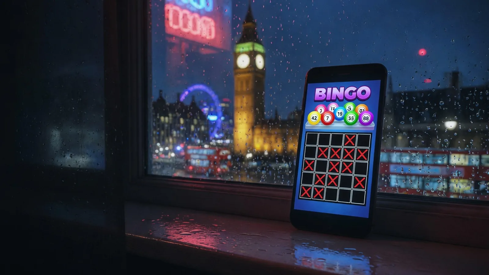 Huzzahwin on a phone in the UK