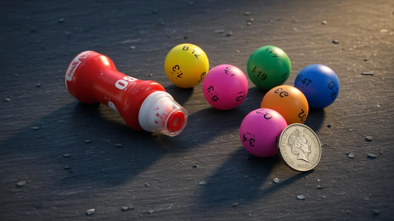 Dauber, balls and a pound coin
